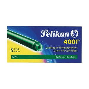  PELİKAN GTP5Y UZUN DOLMA KALEM KARTUŞU YEŞİL