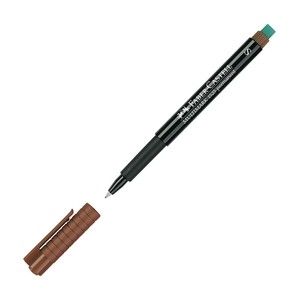 FABER-CASTELL ASETAT-CD KALEMİ S KAHVE (152337)