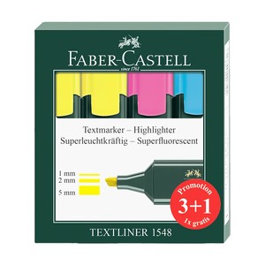 FABER-CASTELL FOSFORLU KALEM SETİ 4 RENK (154804)