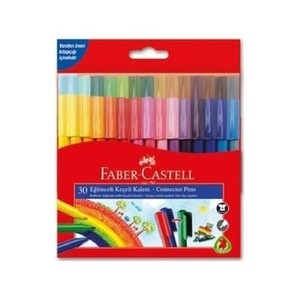 FABER-CASTELL EĞLENCELİ KEÇELİ KALEM 30 RENK (113000)