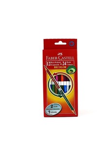 FABER-CASTELL BİCOLOR KURU BOYA 24 RENK (120612)