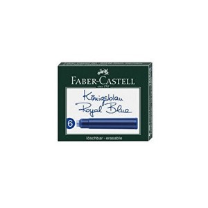 FABER-CASTELL GRİP DOLMA KALEM KARTUŞU MAVİ 6LI (185506)