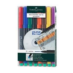 FABER-CASTELL ASETAT-CD KALEMİ M 8 RENK (152509)